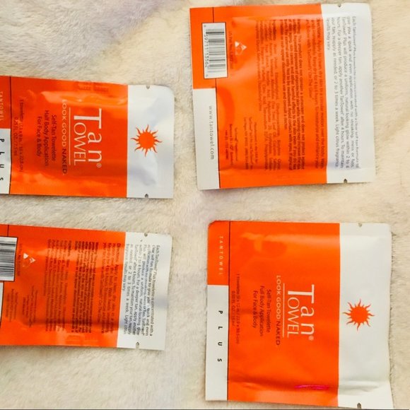 FINAL PRICE DROP!  2 full body and face Tan Towels - Picture 2 of 4